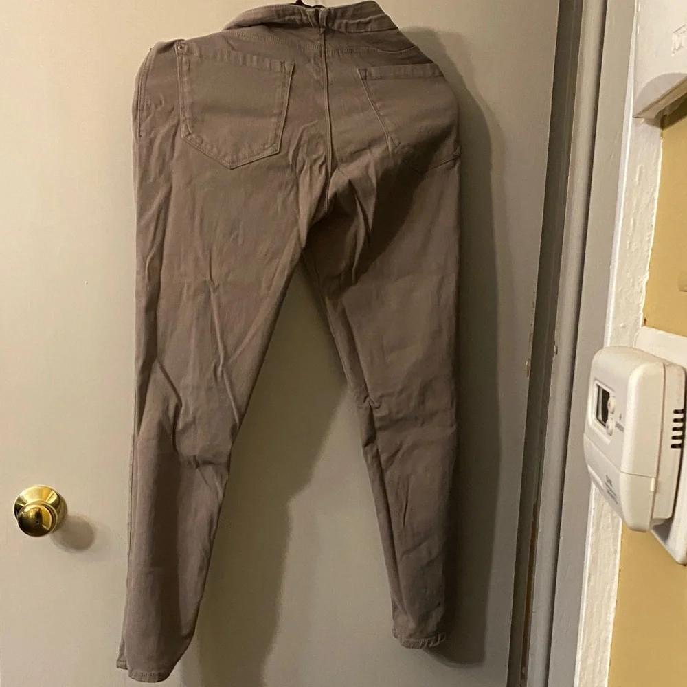 Women's Stylish Tan Chinos - Picture 2 of 2